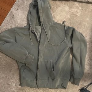 Sage Green Brandy Melville zip up